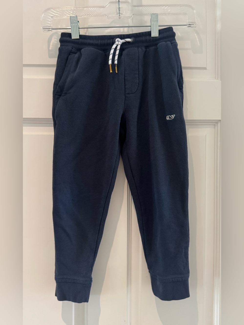 Vineyard Vines Boys Fleece Jogger Sweatpants Size 5 Navy